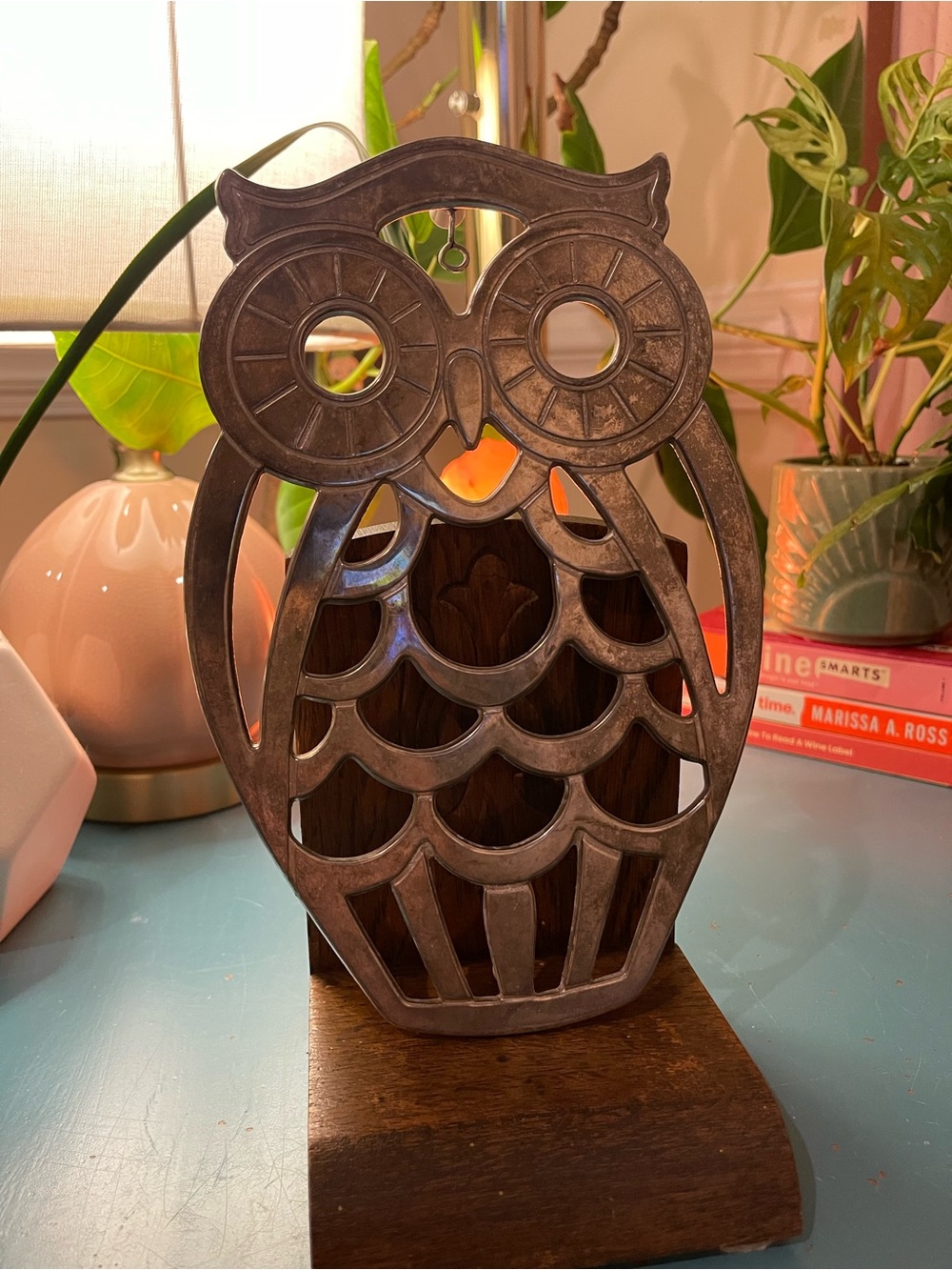 Vintage Leonard Silver Plated Owl Trivet 10” – Made in Italy, Hanging Decor